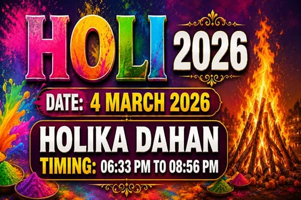 holi 2026 date holika dahan timing